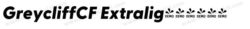 GreycliffCF Extralig字体转换